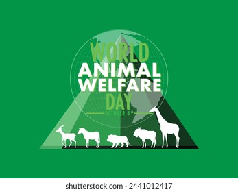 World Wildlife Day with the animals, Paper art and digital craft style.