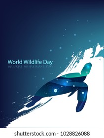 World Wildlife Day banner with a turtle