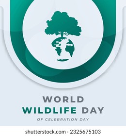 World Wildlife Day Celebration Vector Design Illustration for Background, Poster, Banner, Advertising, Greeting Card