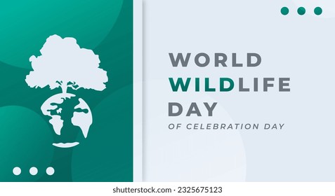 World Wildlife Day Celebration Vector Design Illustration for Background, Poster, Banner, Advertising, Greeting Card