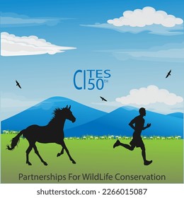 world wildlife day concept. 2023 theme. illustration vector