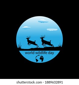 world wildlife day concept. illustration vector
