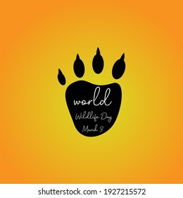 world wildlife day concept. illustration vector