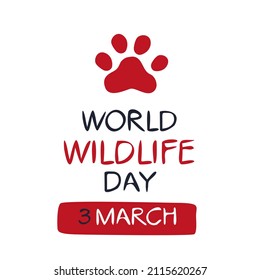 World Wildlife Day, held on 3 March.