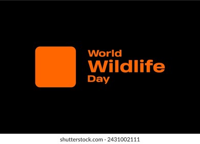 World Wildlife Day Holiday concept. Template for background, banner, card, poster