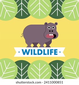 World wildlife day illustration. Wildlife day background. Animal wildlife day illustration background
