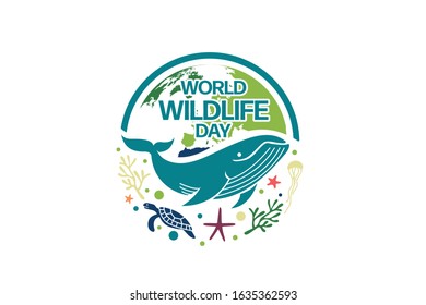 World Wildlife Day Logo design template, March 3