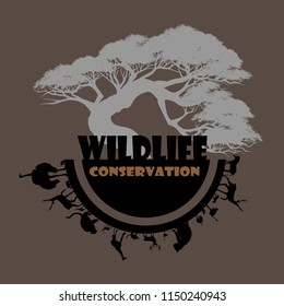 World Wildlife Day, March 3, animals on the planet, animal shelter, wildlife sanctuary. World Environment Day. Vector illustration of World animal day. Suitable for greeting card, banner and poster. 