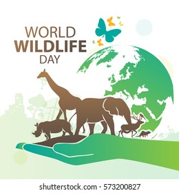 World Wildlife Day, March 3 - Shutterstock ID 573200827