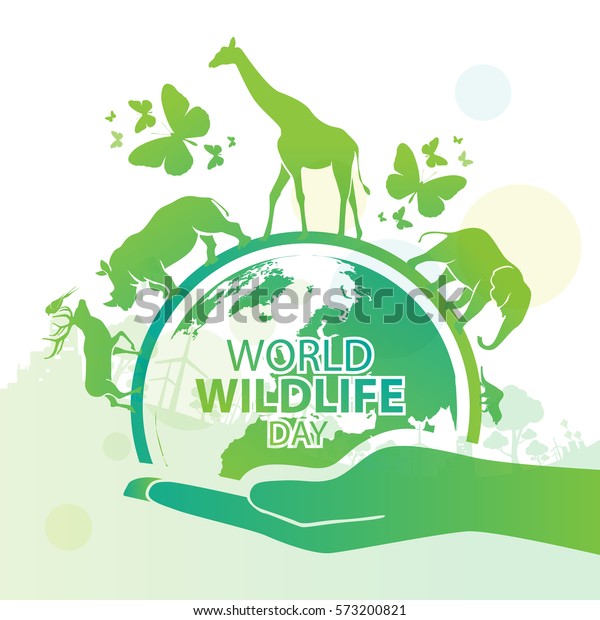 World Wildlife Day March 3 Stock Vector (Royalty Free) 573200821