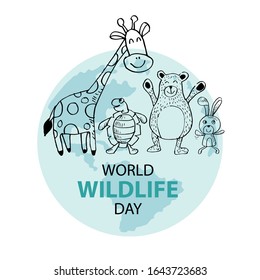 World Wildlife Day poster concept.