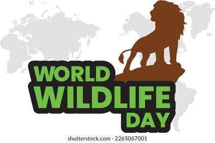 World wildlife Day Poster silhouettes of wild animals icon vector. Wild animals silhouette set. Environmenta icon vector. Group of animals icon. Animal Day Poster