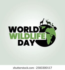 World Wildlife Day vector desgine use simply