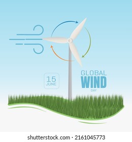 World Wind Day.  Vector illustration EPS10
