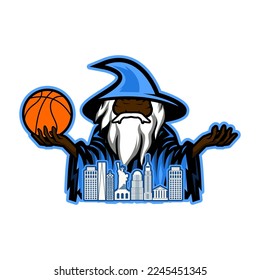 World Wizard V44 Typography Patch Streetwear, Urban Design Baby Blue and Black Colors Patch Commercial Use