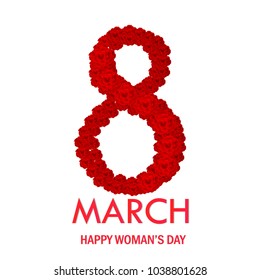 World Women's Day card. Vector