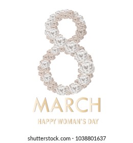 World Women's Day card. Vector