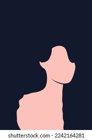 World women's day poster design. Sisters of different ethnicities and cultures stand side by side together. Strong and courageous girls support each other in the feminist movement.