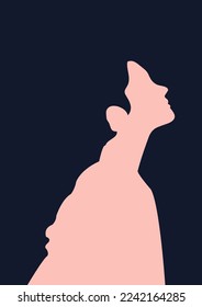 World women's day poster design. Sisters of different ethnicities and cultures stand side by side together. Strong and courageous girls support each other in the feminist movement.
