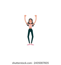 world women's day spirit woman pose day