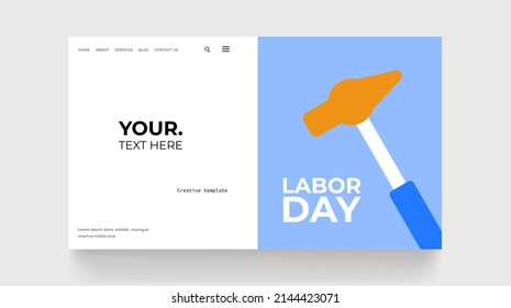 World work day minimalistic template