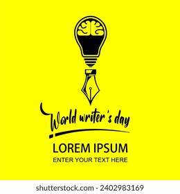 World Writers Day vector illustration