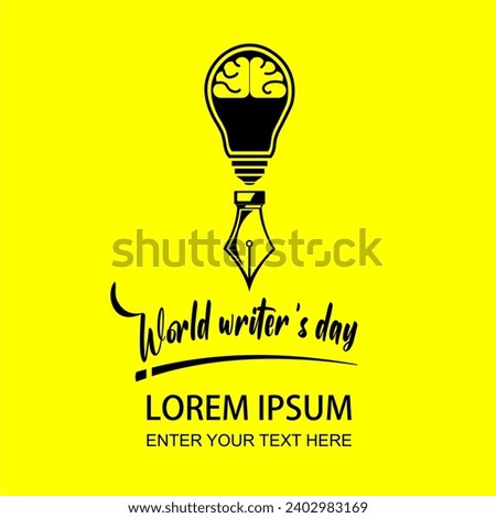 World Writers Day vector illustration