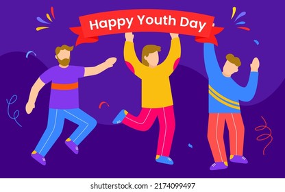 World youth day banner background design template