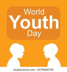 World youth day vector design. 12 August illustration. Eps file.