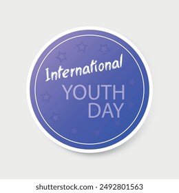 world youth day vector illustration