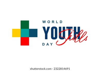 World Youth Skills day, background template Holiday concept