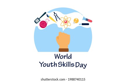 World Youth Skills Day Concept Illustration