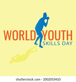 world youth skills day concept. illustration vector