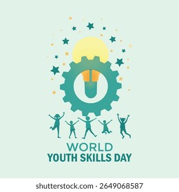 World Youth Skills Day featuring a light bulb