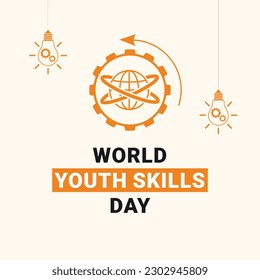 world youth skills day illustration