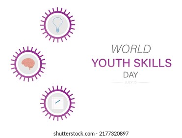 World Youth Skills Day, Vector Illustration.