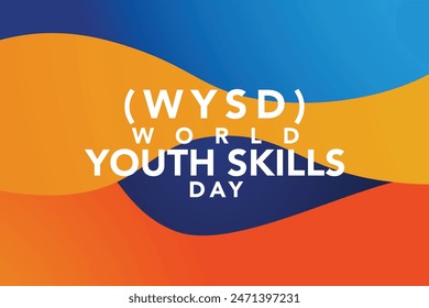 World Youth Skills Day vector. Graduation hat silhouette icon vector. Education and knowledge icon set vector. Research and engineering symbols. July 15. Important day