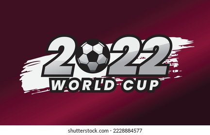 Mundial Qatar 2022 con estilo de pincelada