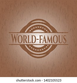 World-famous wood emblem. Retro. Vector Illustration.