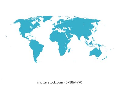 Worldmap vector template. World map for infographic