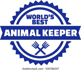 World's best Animal Keeper Button