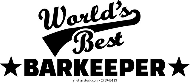 World's Best Barkeeper Bartender Barman