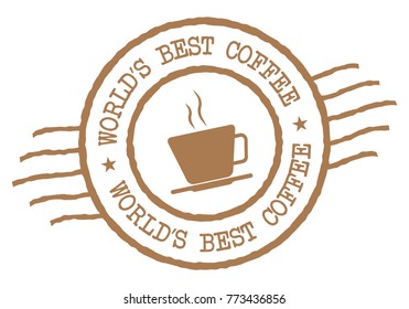 World's Best Coffee Stamp