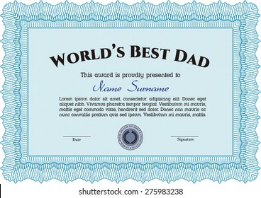 World's best dad award