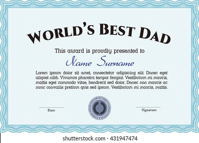 Der weltweit beste Preis für Papa. Druckerfreundlich. Detaillierte Angaben. Komplexes Design.