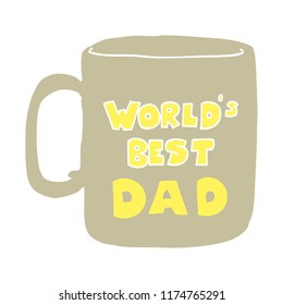 worlds best dad mug
