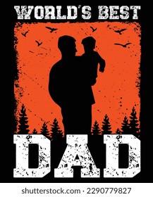 WORLDS BEST DAD T SHIRT DESIGN
