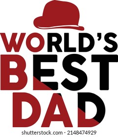 World's Best Dad T-shirt Design