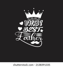 World's Best Father Day t-shirt design