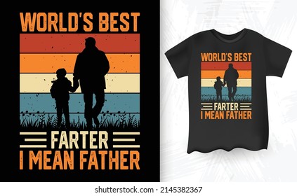 Diseño de camisetas para el Día del Padre Vintage del mundo